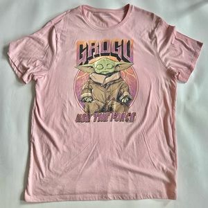 ‘Baby Yoda’ Grogu Pink Graphic Tee Unisex T-shirt